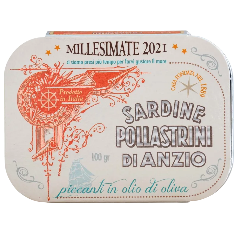 Sardine all&#39;Olio di Oliva Piccanti 100gram