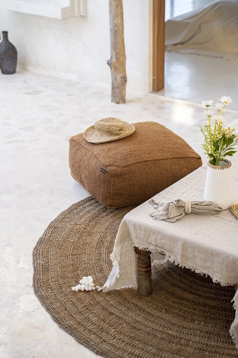 The Oh My Gee Pouffe - Brown