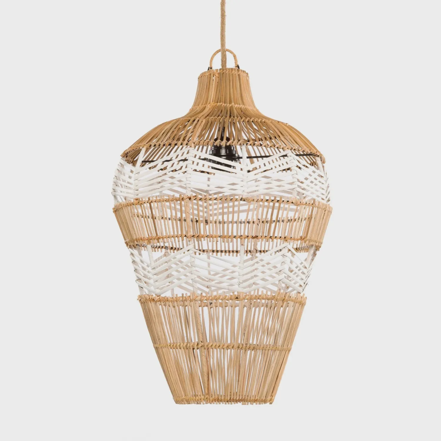 The Vase Pendant - Natural White - M