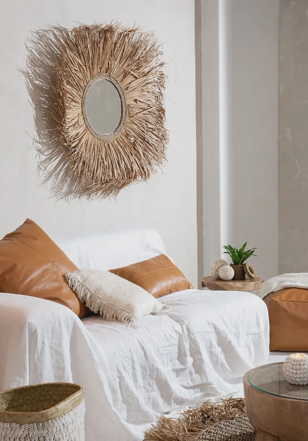 The Raffia Fringed Carpet - Natural - 150