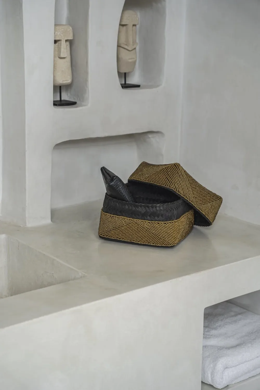 The Beaded Basket - Gold - SET3