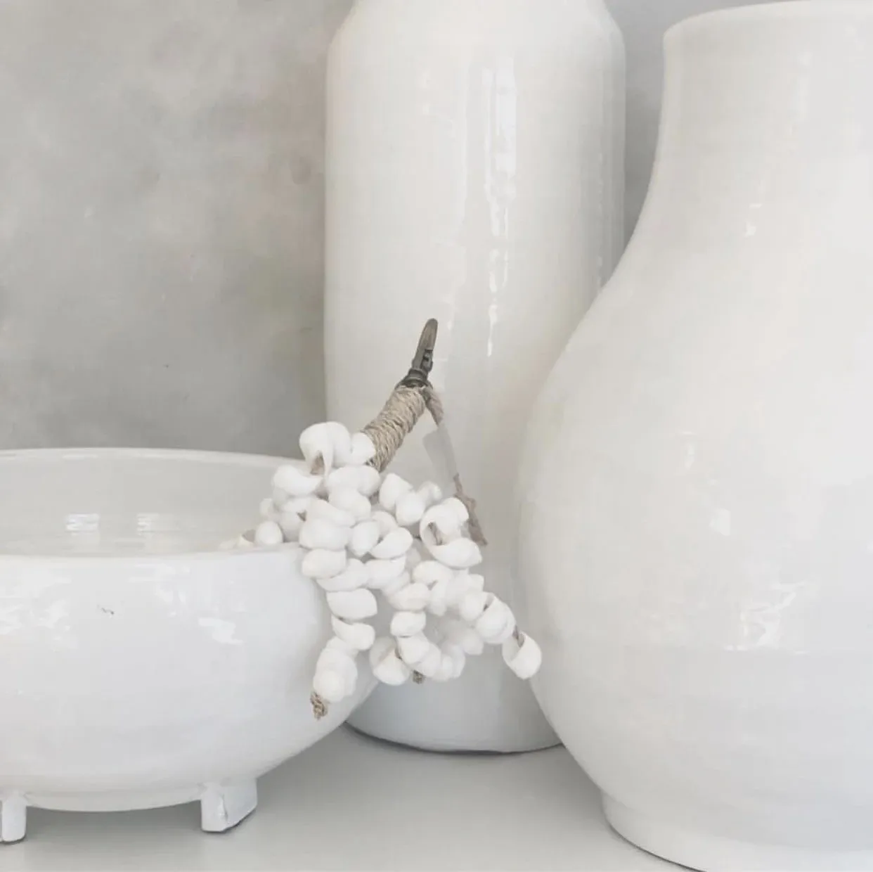 The Kai Shell Keychain - White