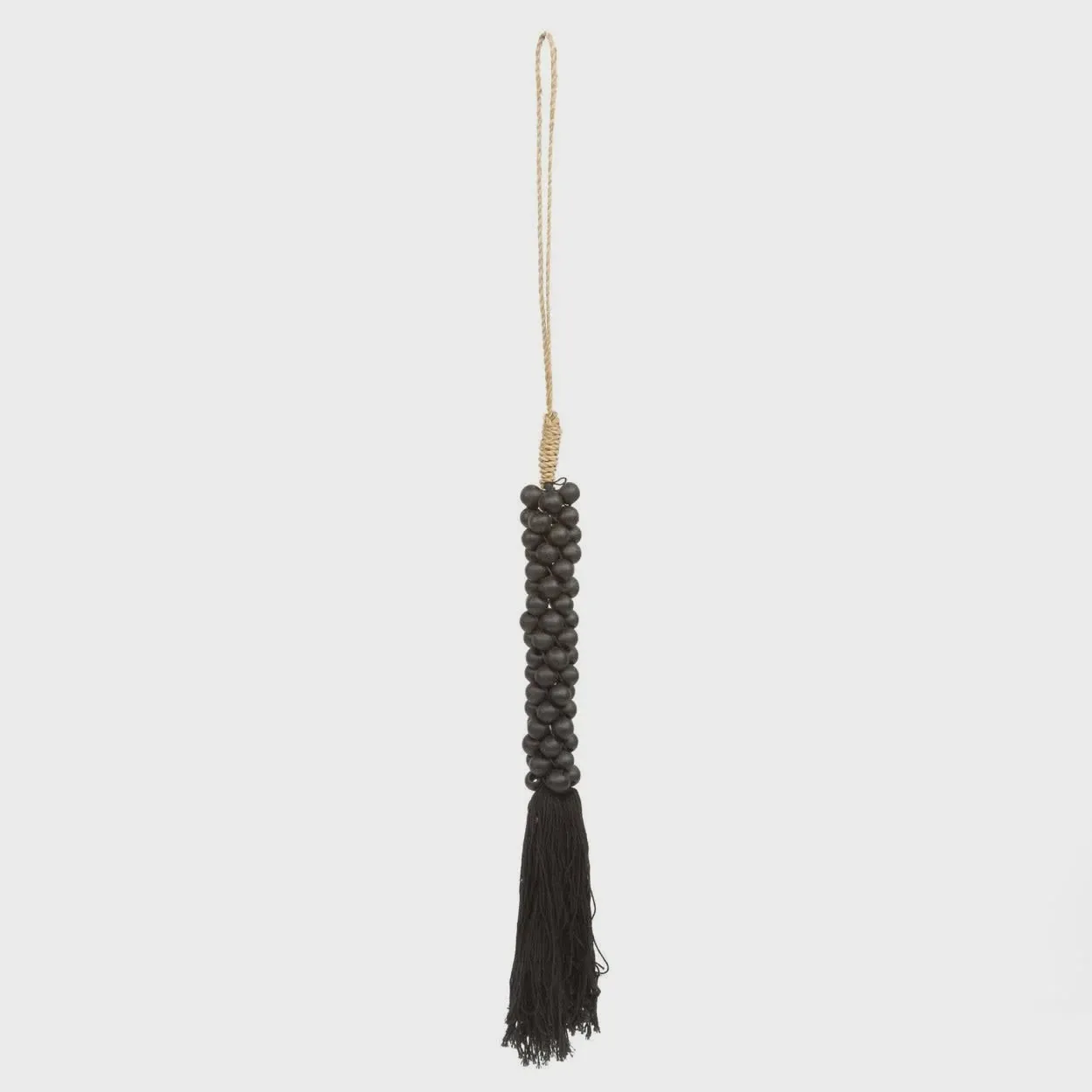 The Black Beads Cotton Tassel
