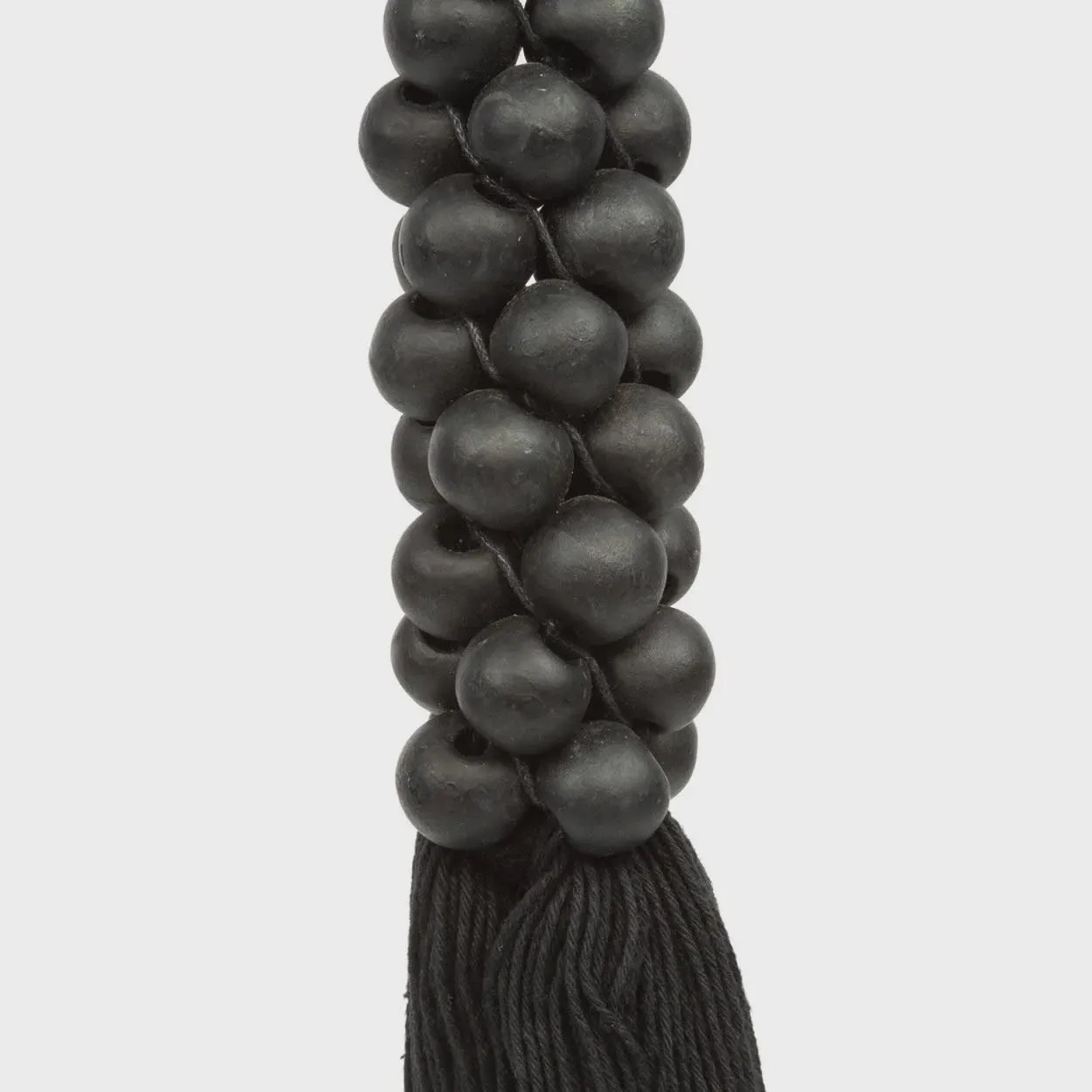 The Black Beads Cotton Tassel
