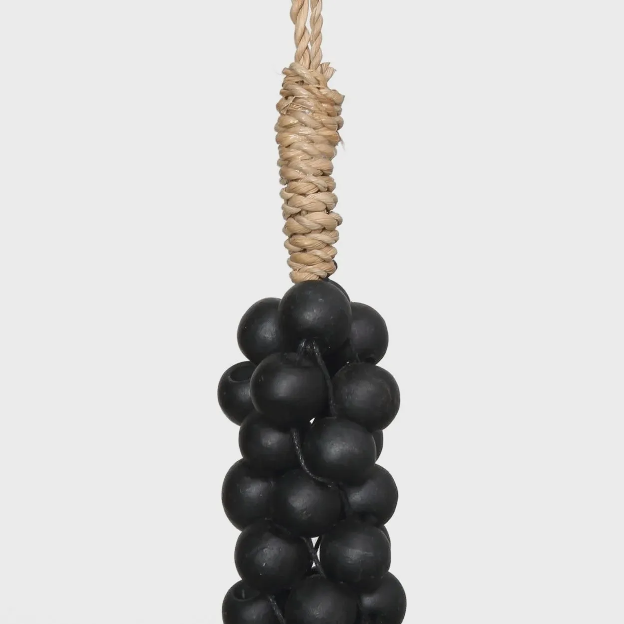 The Black Beads Cotton Tassel