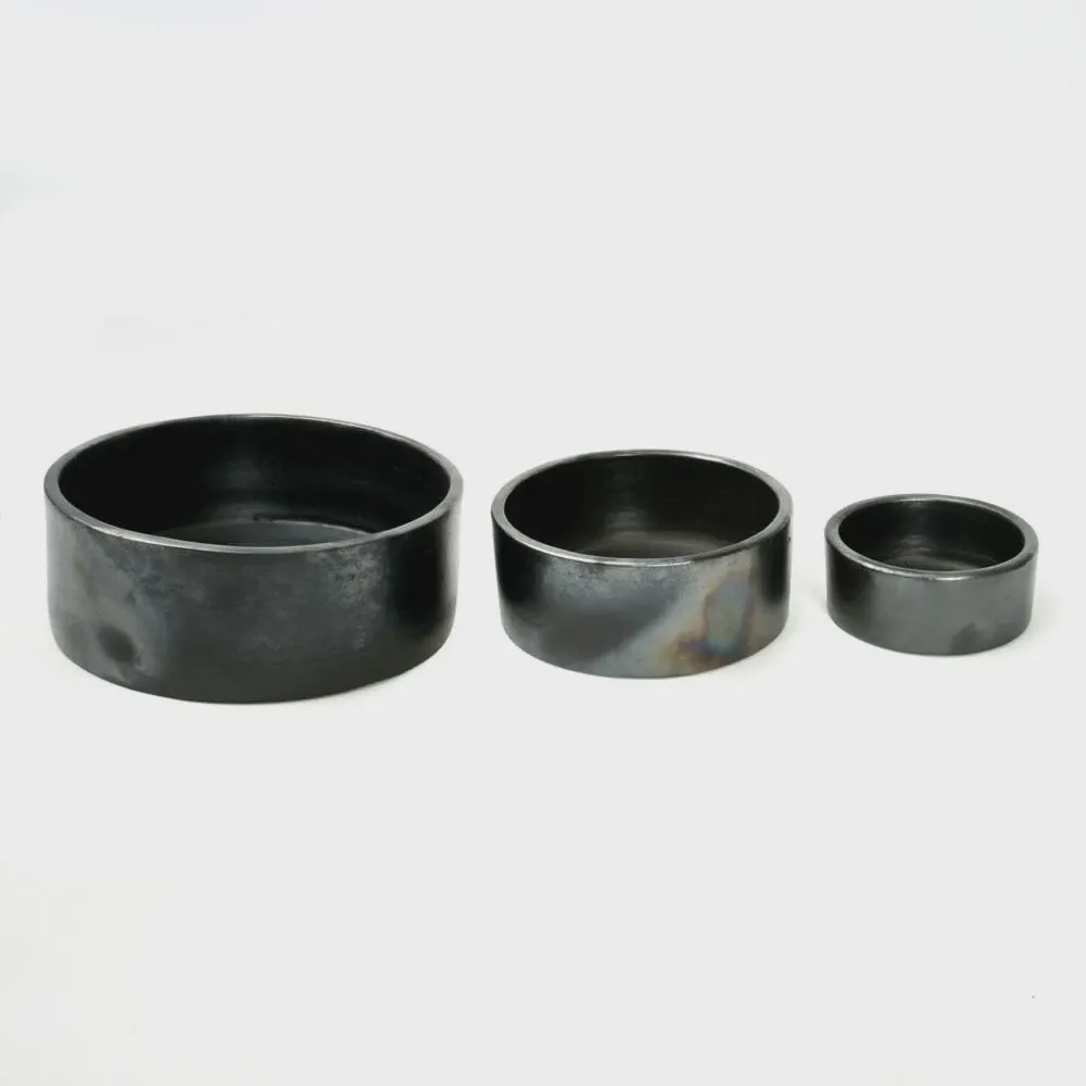 The Burned Cylinder Dish - Black