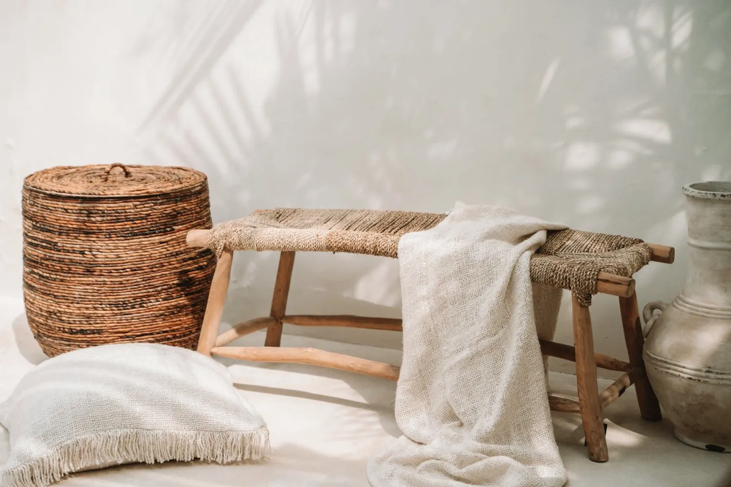 The Porto Seagrass Bench - Natural