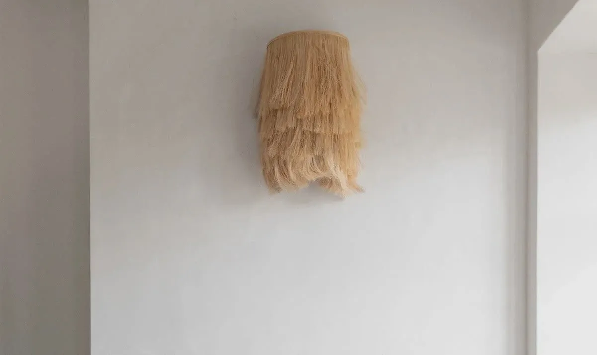 The Abaca Aplique Wall Lamp - Natural