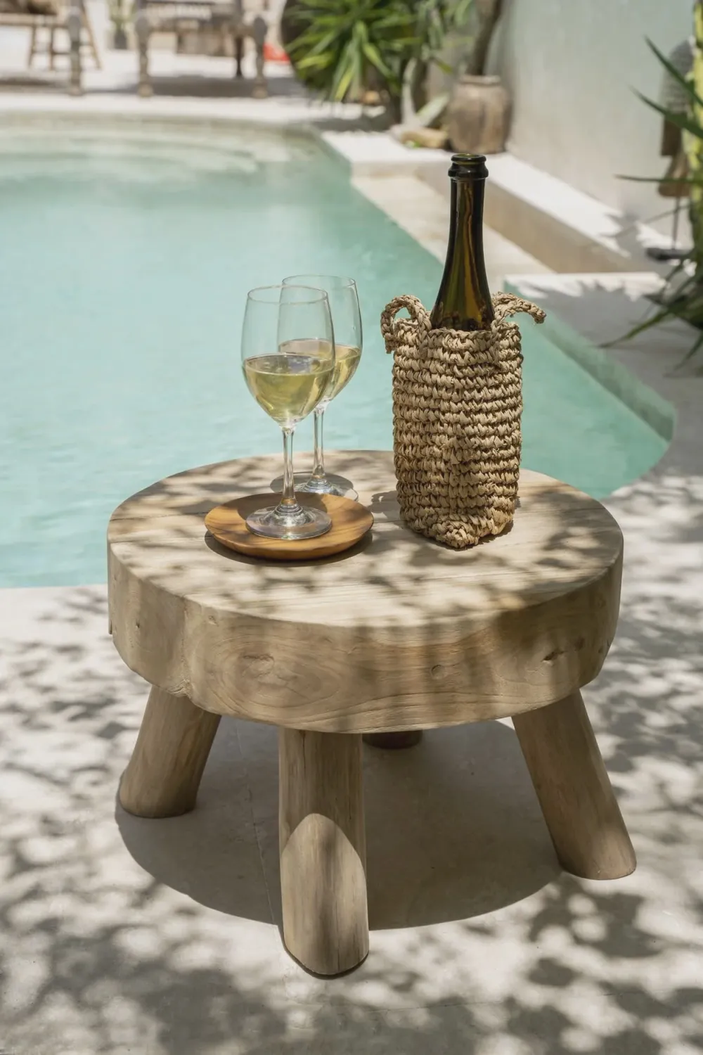 The Teak Root Round Plate - XS