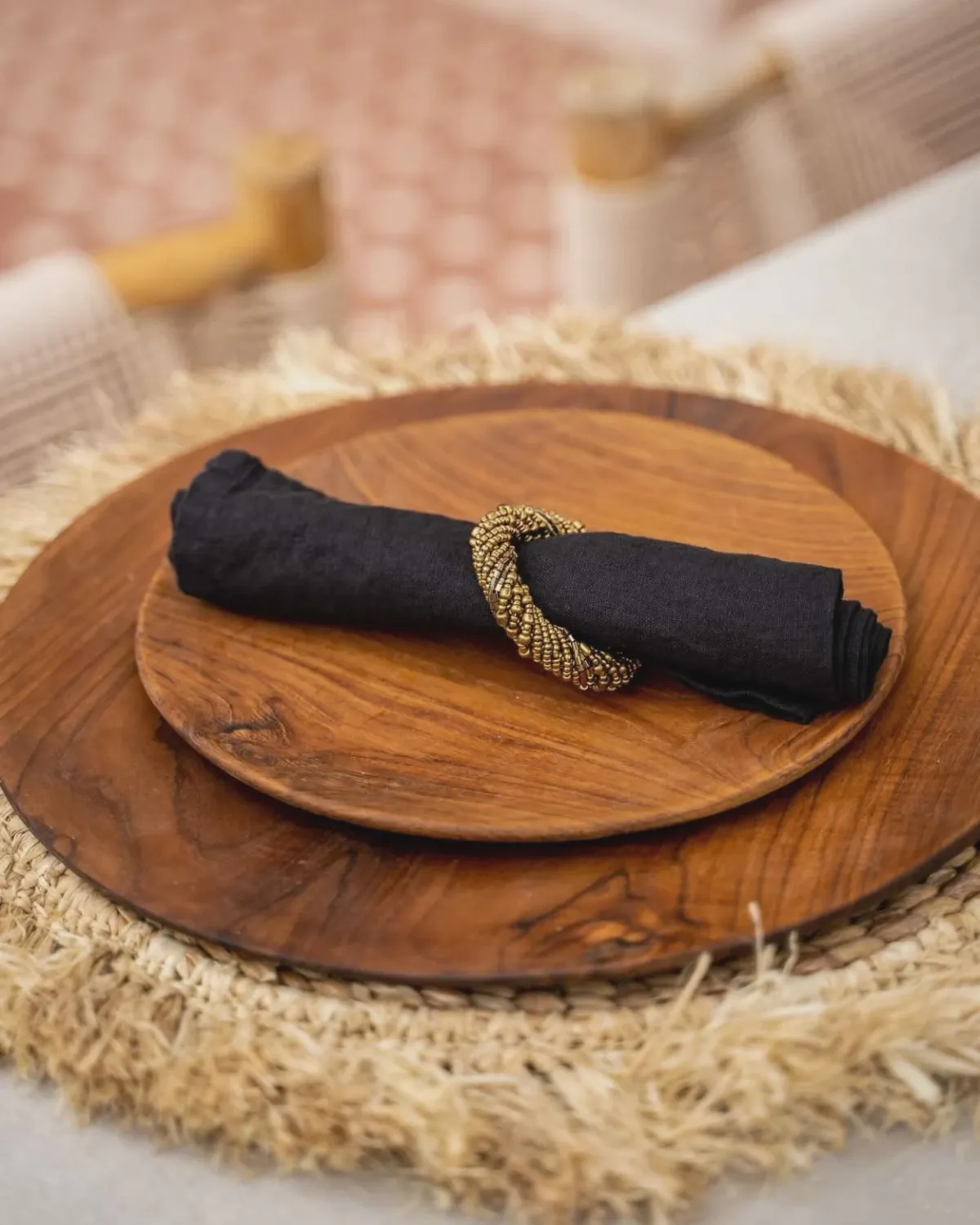 The Teak Root Round Plate - XS
