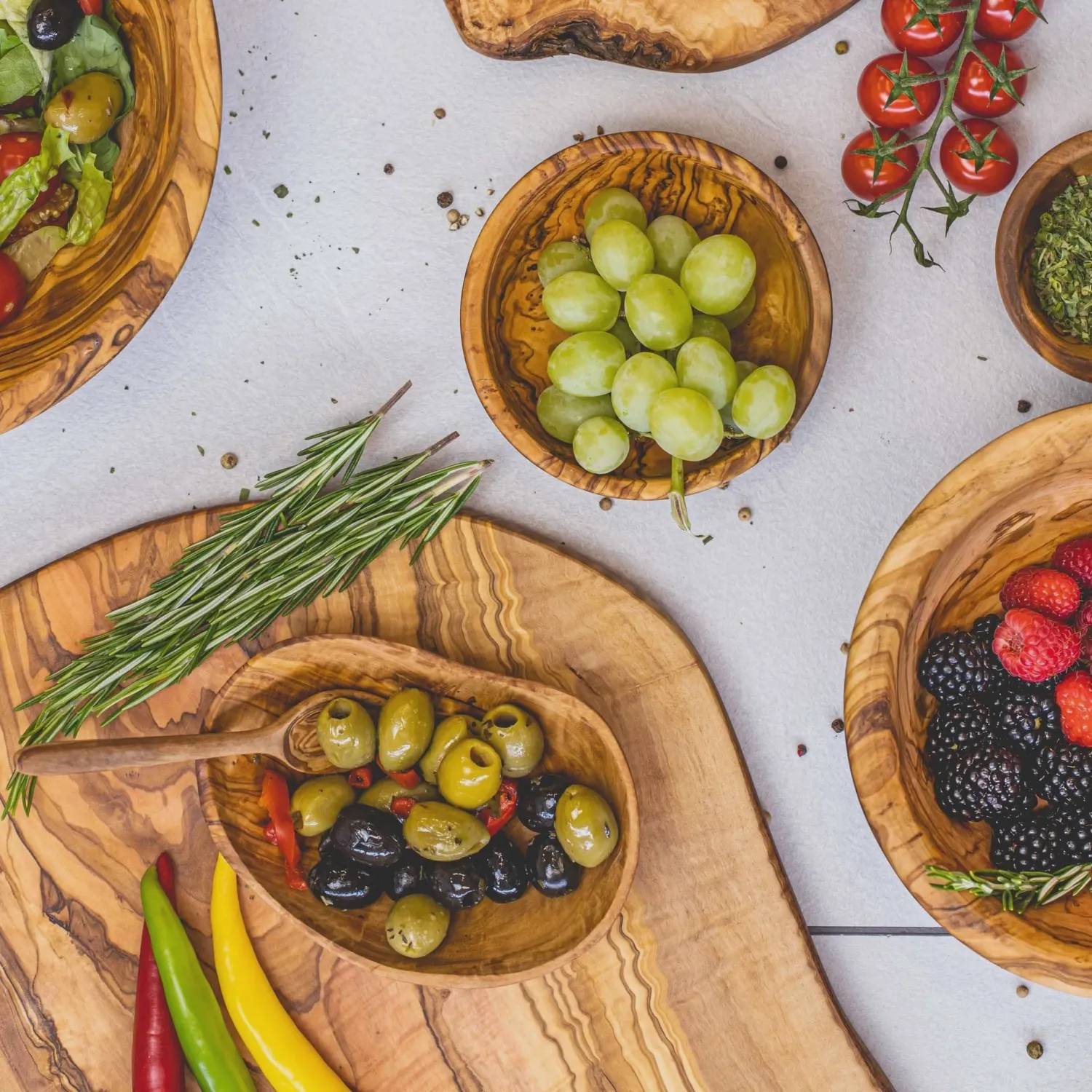 Jay Hill Serveerplank XL Tunea - Olijfhout - 55 - 64 cm