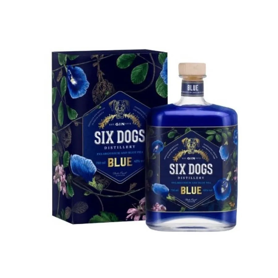 Six Dogs Blue Gin 0.7L
