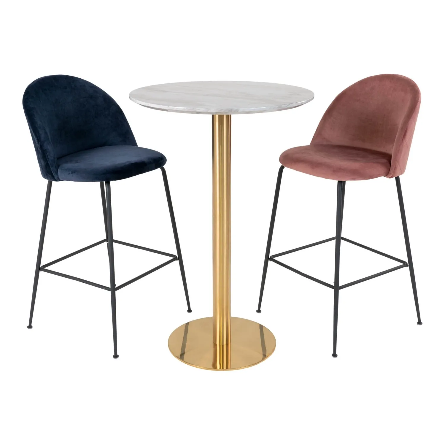 Bolzano Bar Table brass base