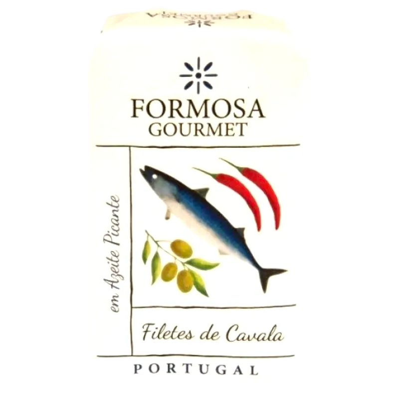 Formosa Gourmet makreelfilets olijfolie chili 120g