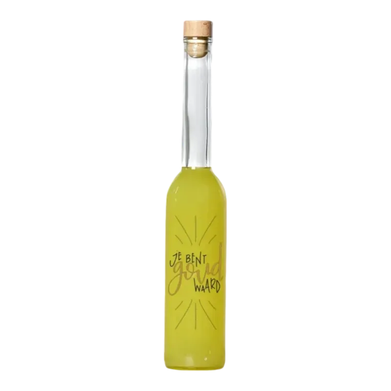 GEEL GENOT LIMONCELLO &quot; JE BENT GOUD WAARD &quot; 100 ML