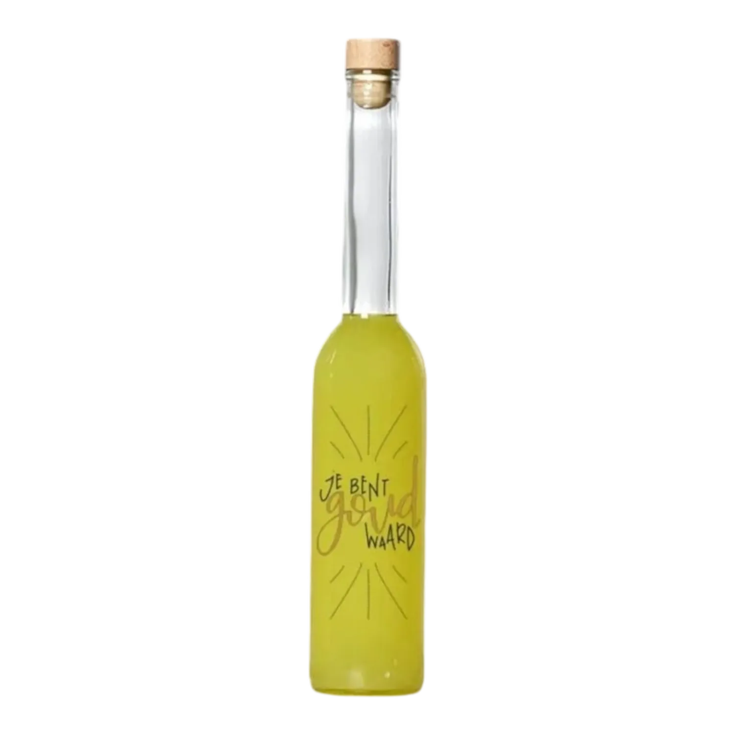 GEEL GENOT LIMONCELLO &#39; JE BENT GOUD WAARD &#39; 350 ML