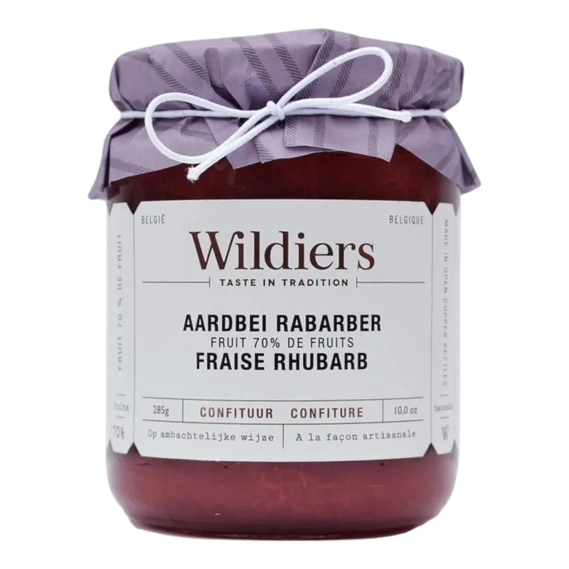 WILDIERS 70% FRUIT AARDBEI RABARBER 285 GR