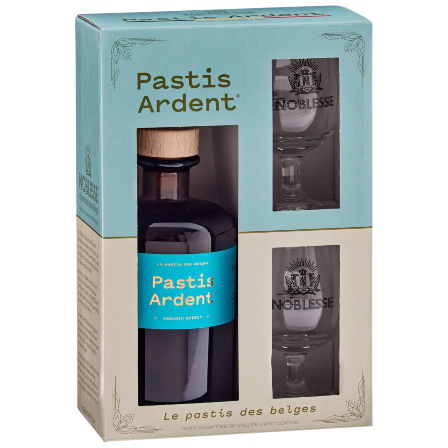 Pastis Ardent + 2 Glazen 45° - 0.5L