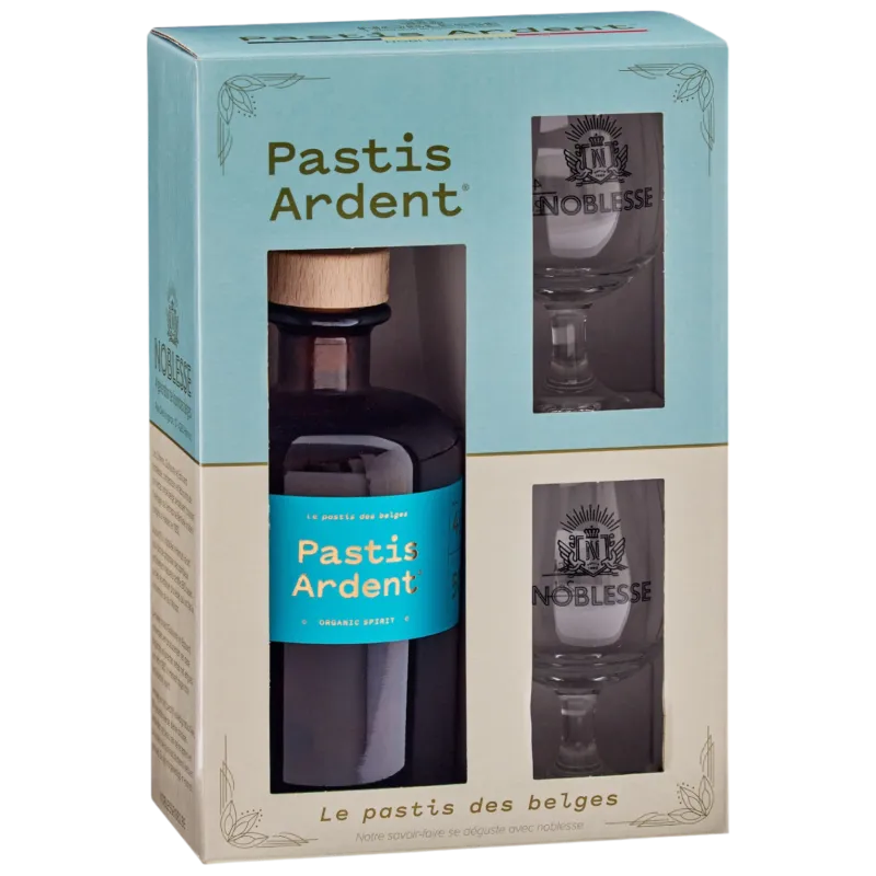 Pastis Ardent + 2 Glazen 45° - 0.5L