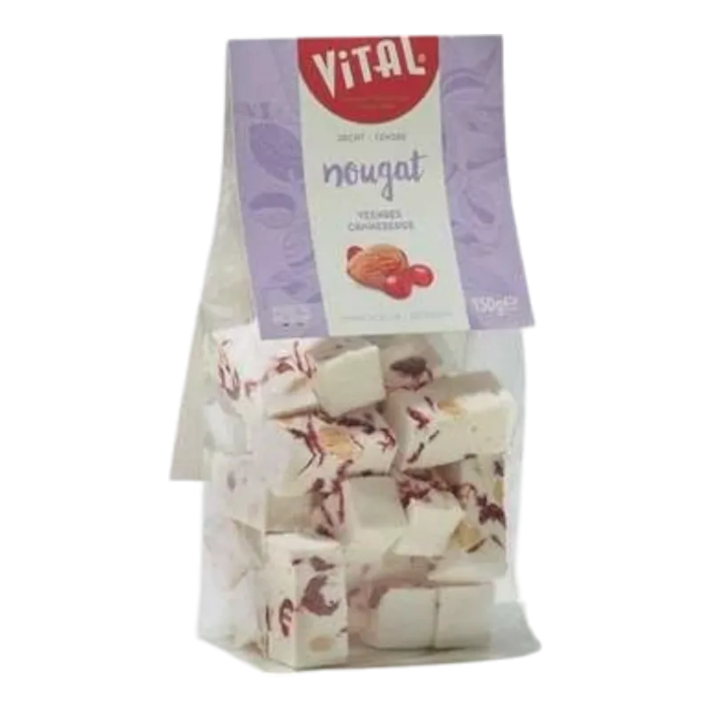 VITAL NOUGAT CRANBERRY ZAKJE 150 GR