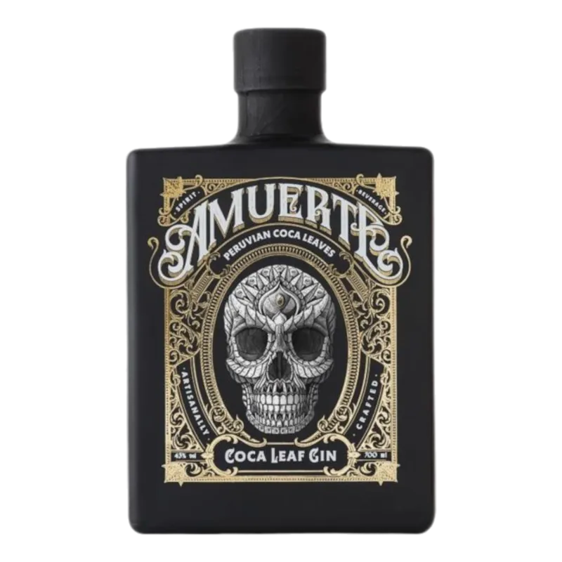 Amuerte cocoa leaf gin black edition 43° - 0.7L