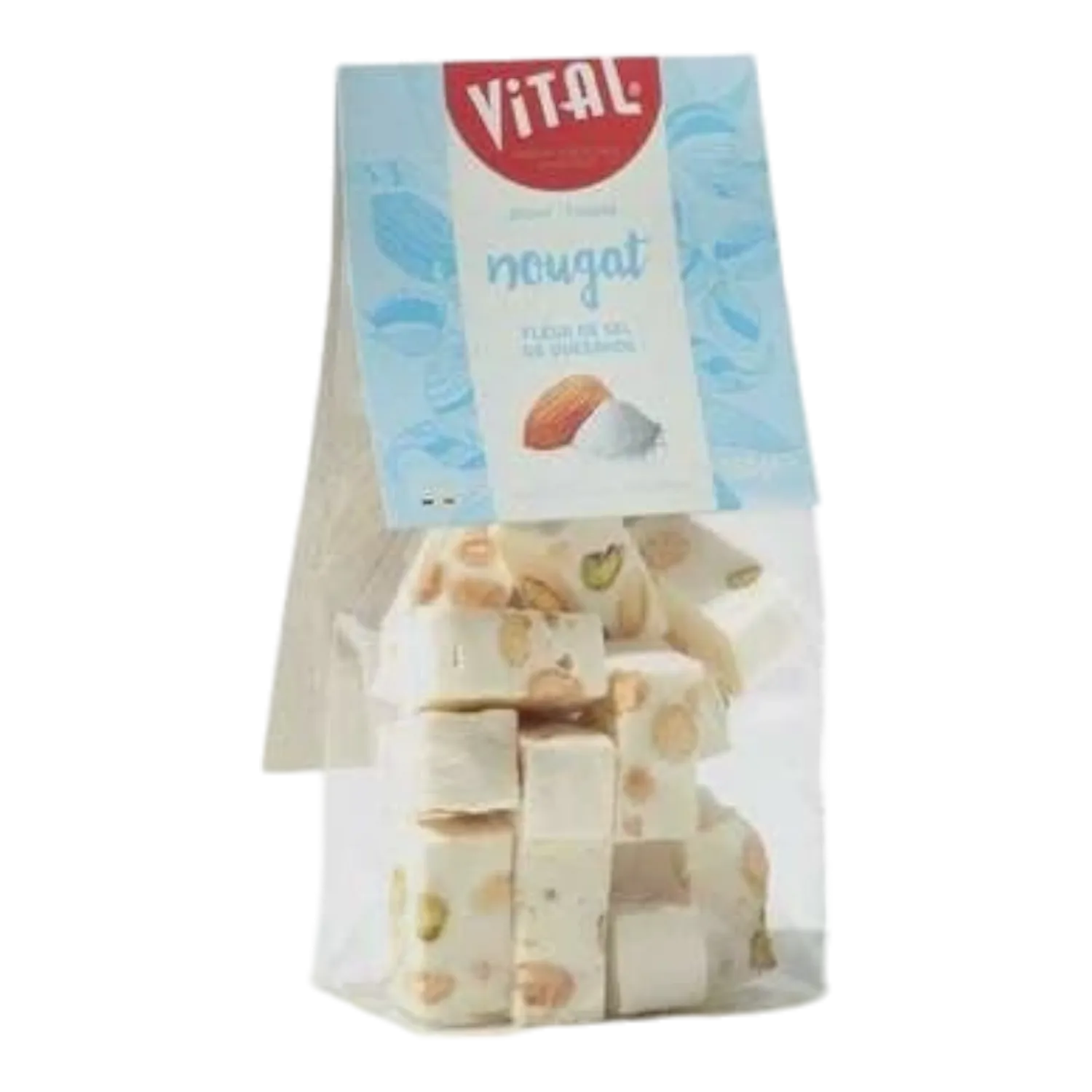 VITAL NOUGAT FLEUR DE SEL ZAKJE 150 GR