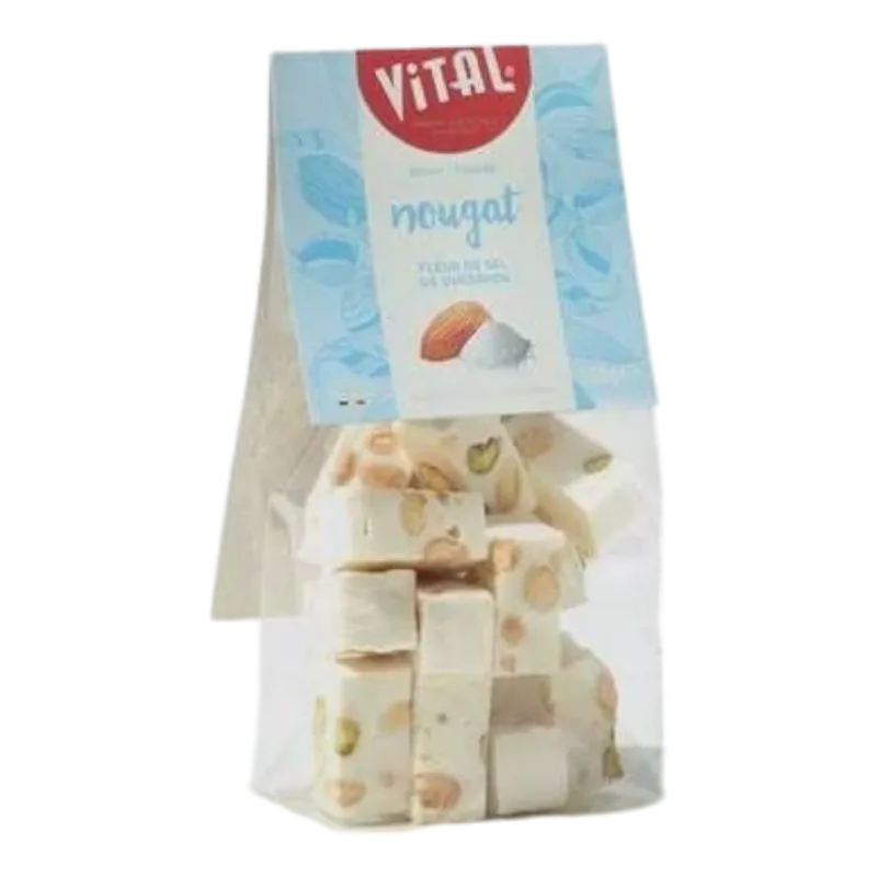 VITAL NOUGAT FLEUR DE SEL ZAKJE 150 GR