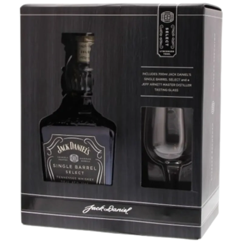 jack daniel's Single Barrel + Glas 45° - 0,7L