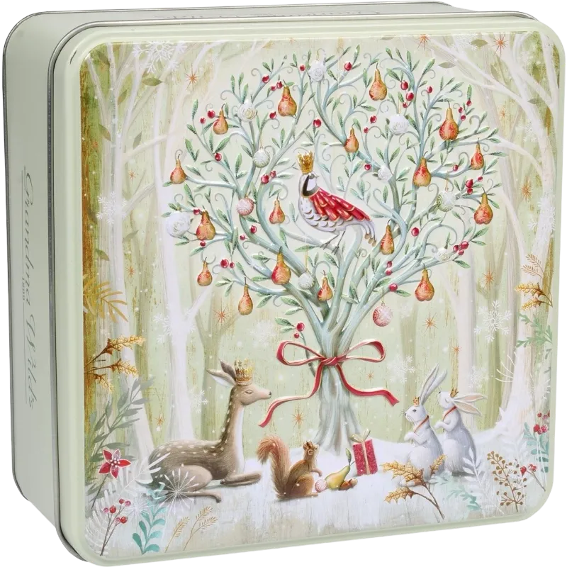 EMBOSSED WINTER PEAR TREE TIN 160GR