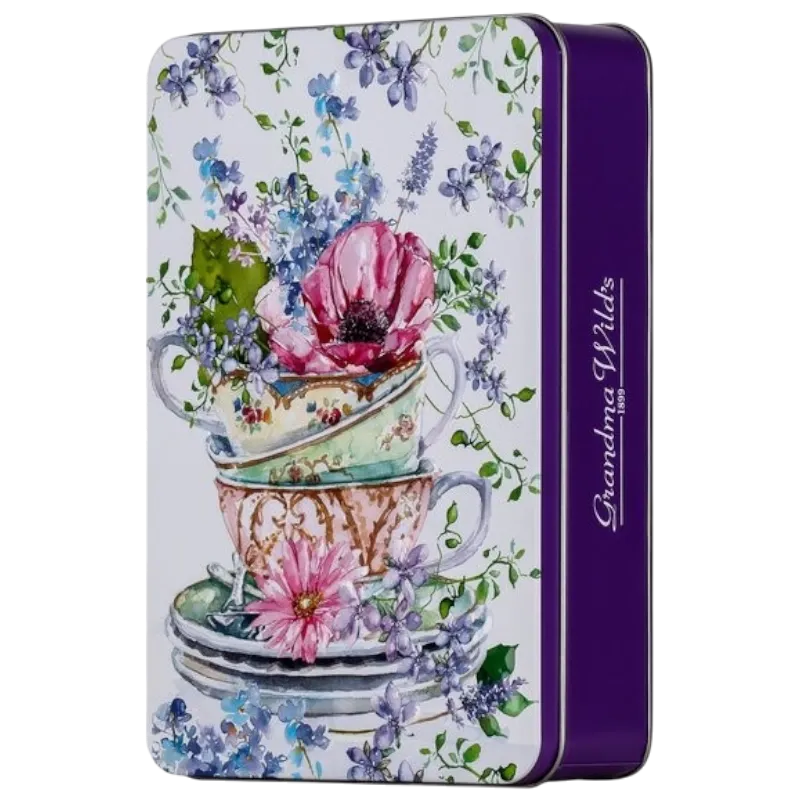 Reliëf Zomerse Theekop Blik 200g