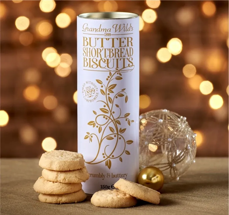 ORNATE CHRISTMAS TREE TUBE ALL BUTTERSCORTBR BISC 150GR