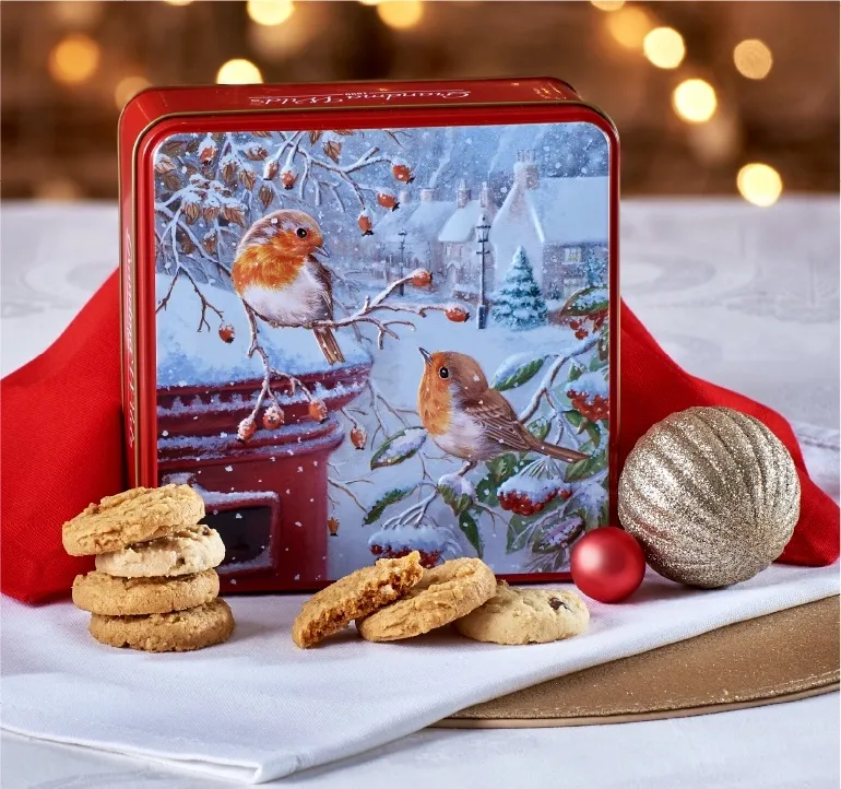 EMBOSSED ROBINS WITH A POST BOX 160GR