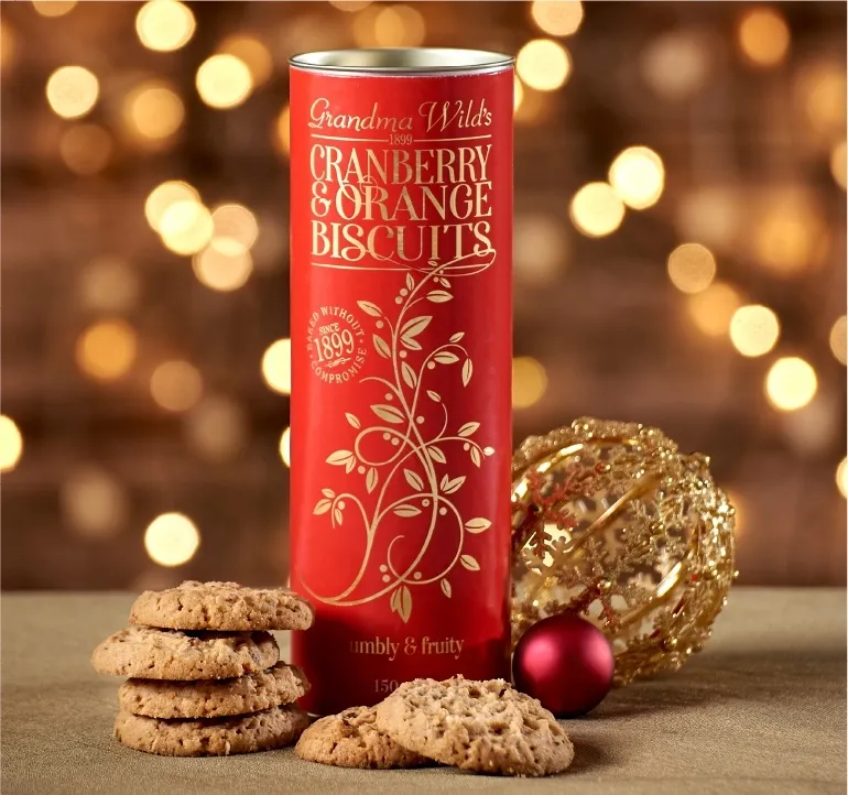 ORNATE CHRISTMAS TREE TUBE RED 150GR