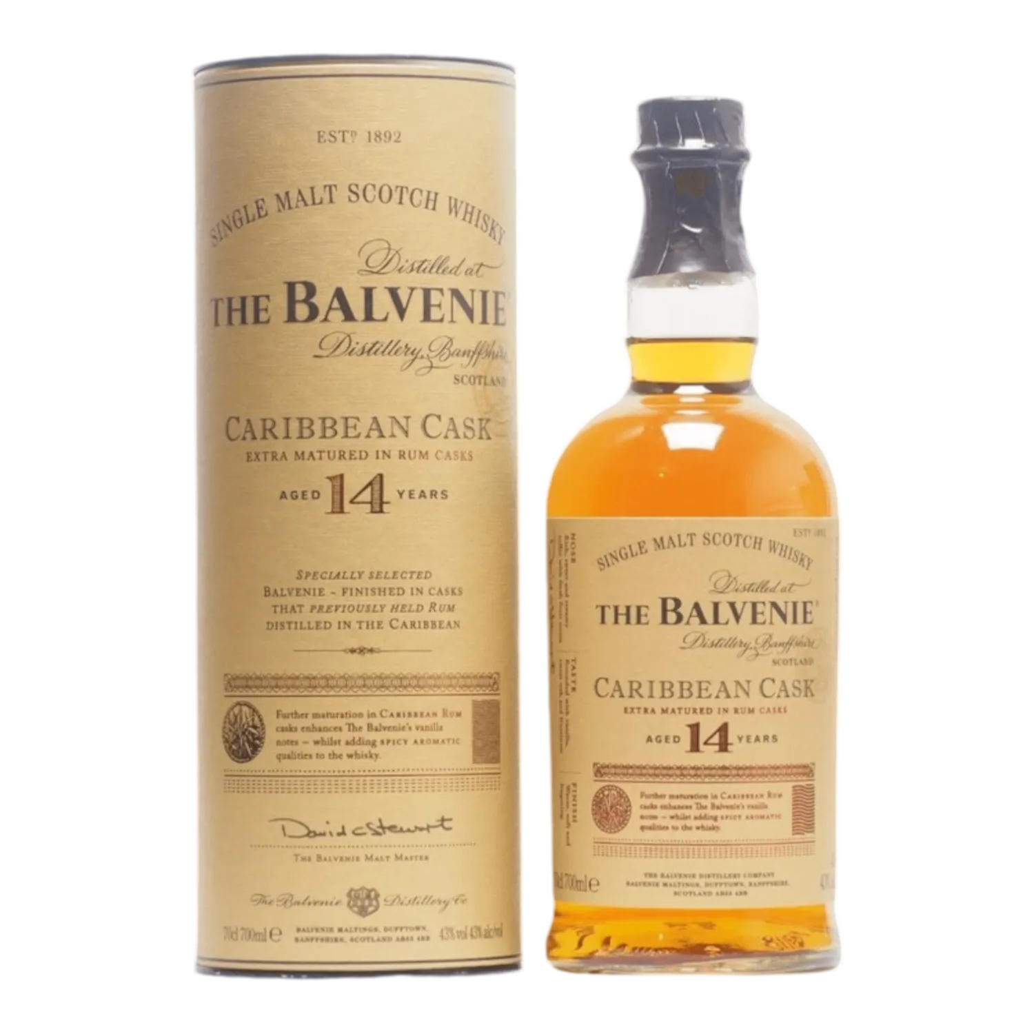Balvenie 14 Years Carribean Cask 43° - 0.7L