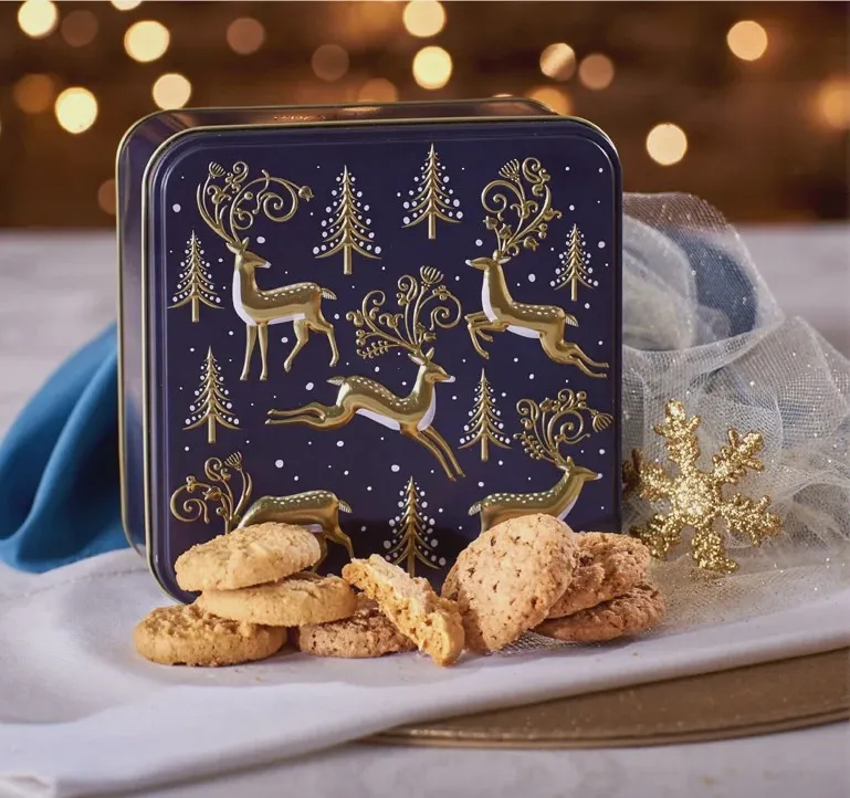 Grandma Wilds Biscuits gouden herten en kerstbomen 160g