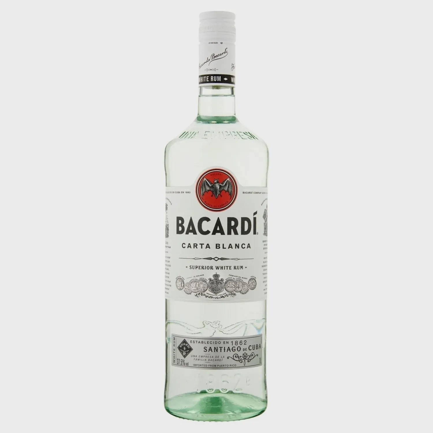 Bacardi Carta Blanca 37,5° - 1,0L