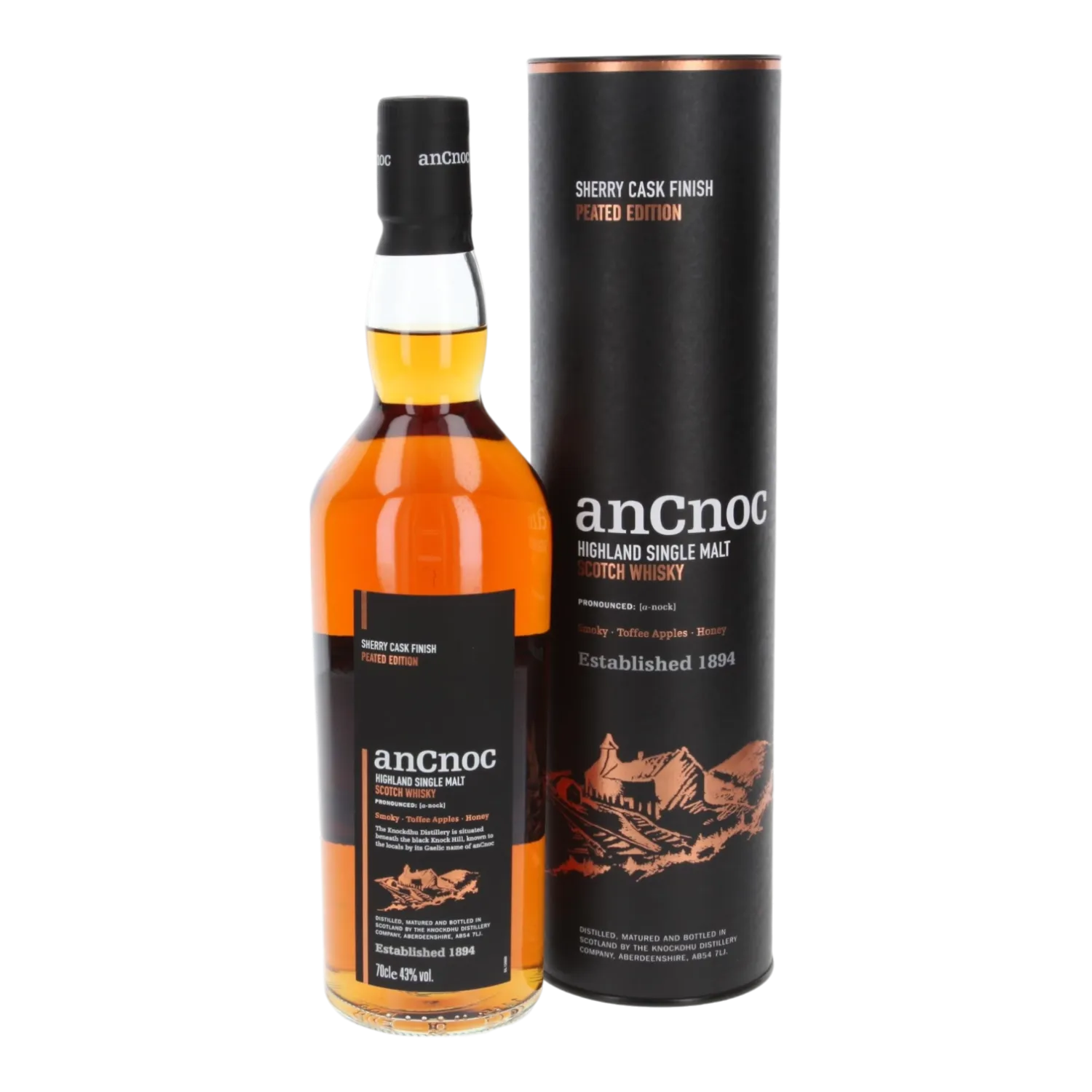 AnCnoc Sherry Peated 43° - 0,7L
