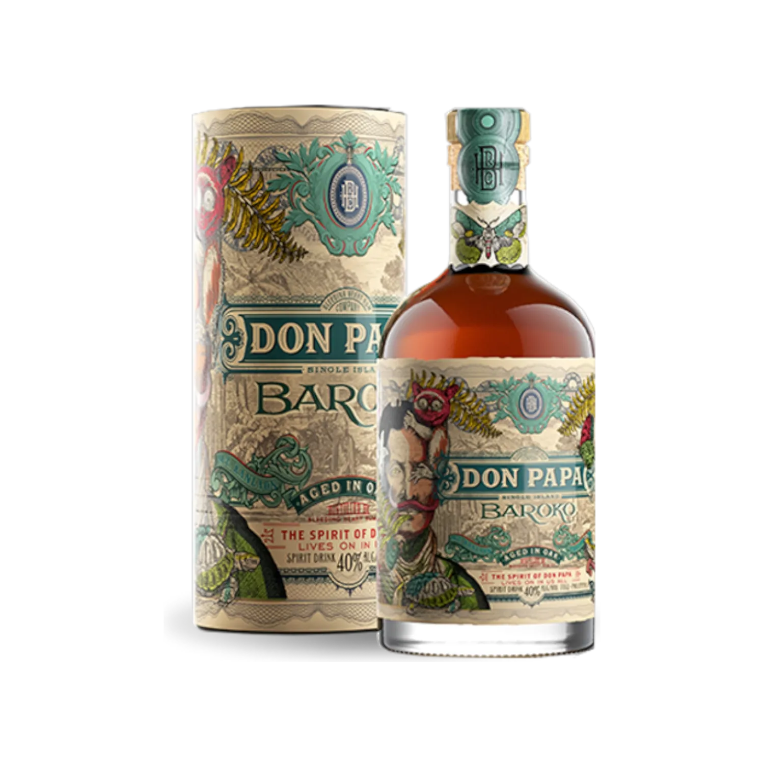 Don Papa Baroko Rum + GBX 40° -  0.7L