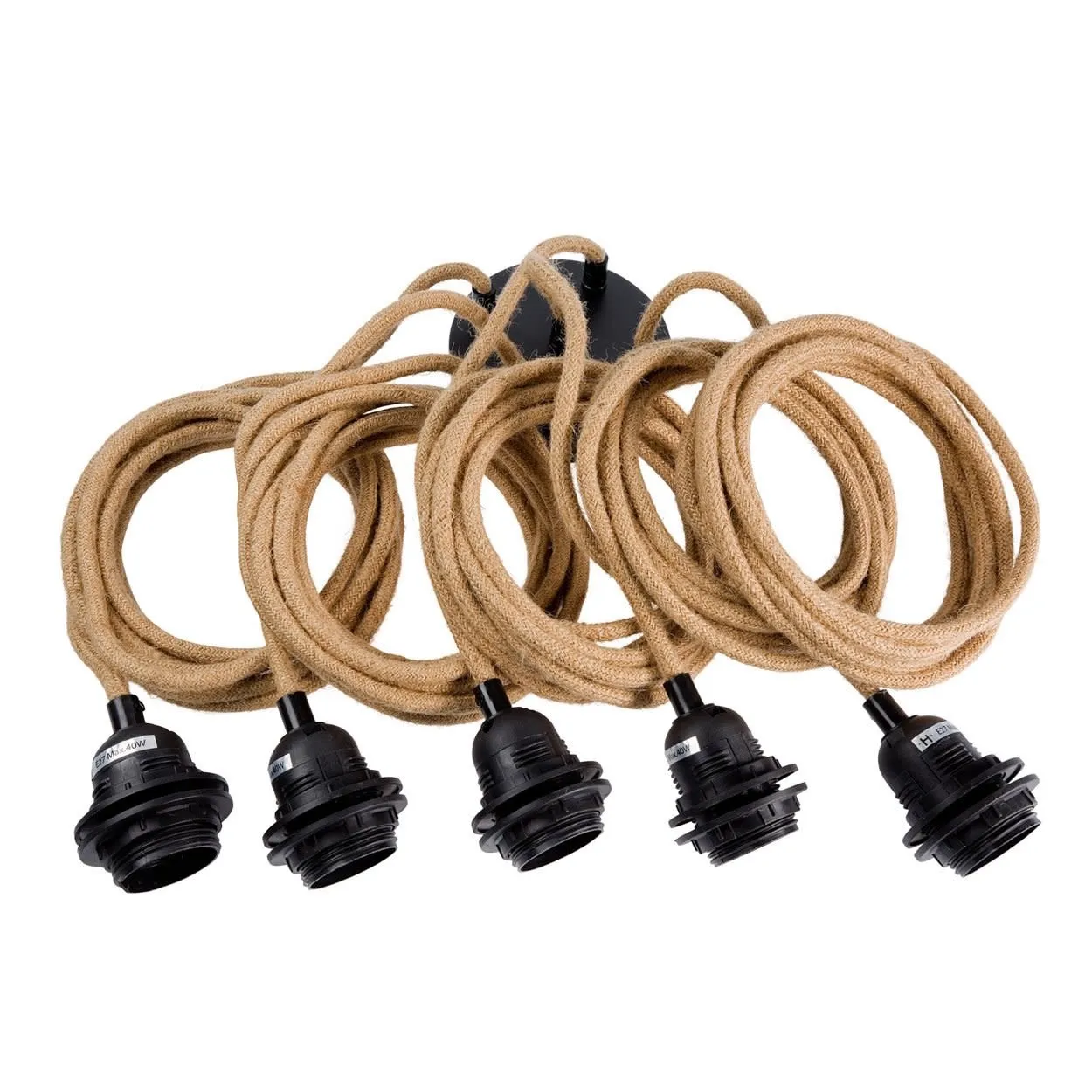 Fitting lamps Ceiling - Jute - 5 fittings