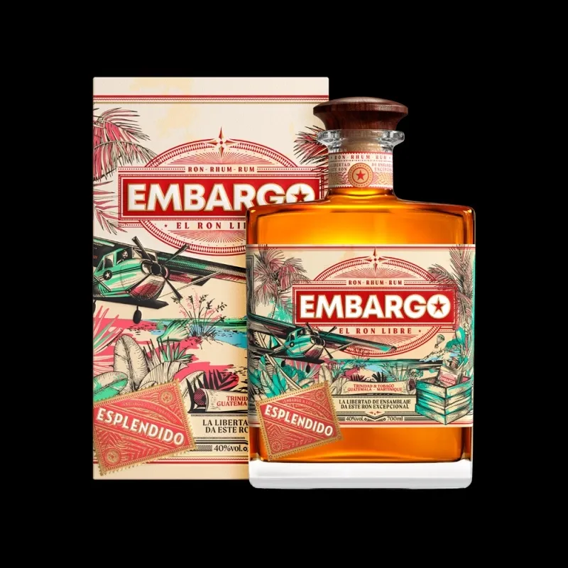 Embargo Esplendido Caribbean Blend Rum 40° - 0.7L