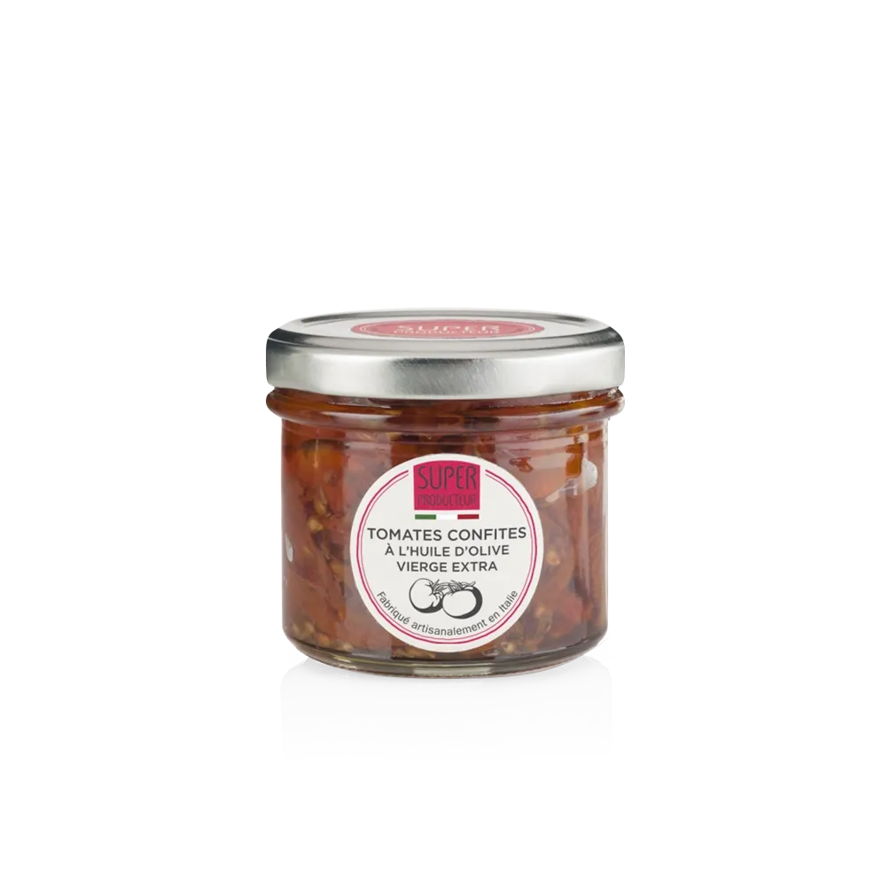 Tomates Confites à l&#39;Huile d&#39;Olive Vierge Extra - 100g