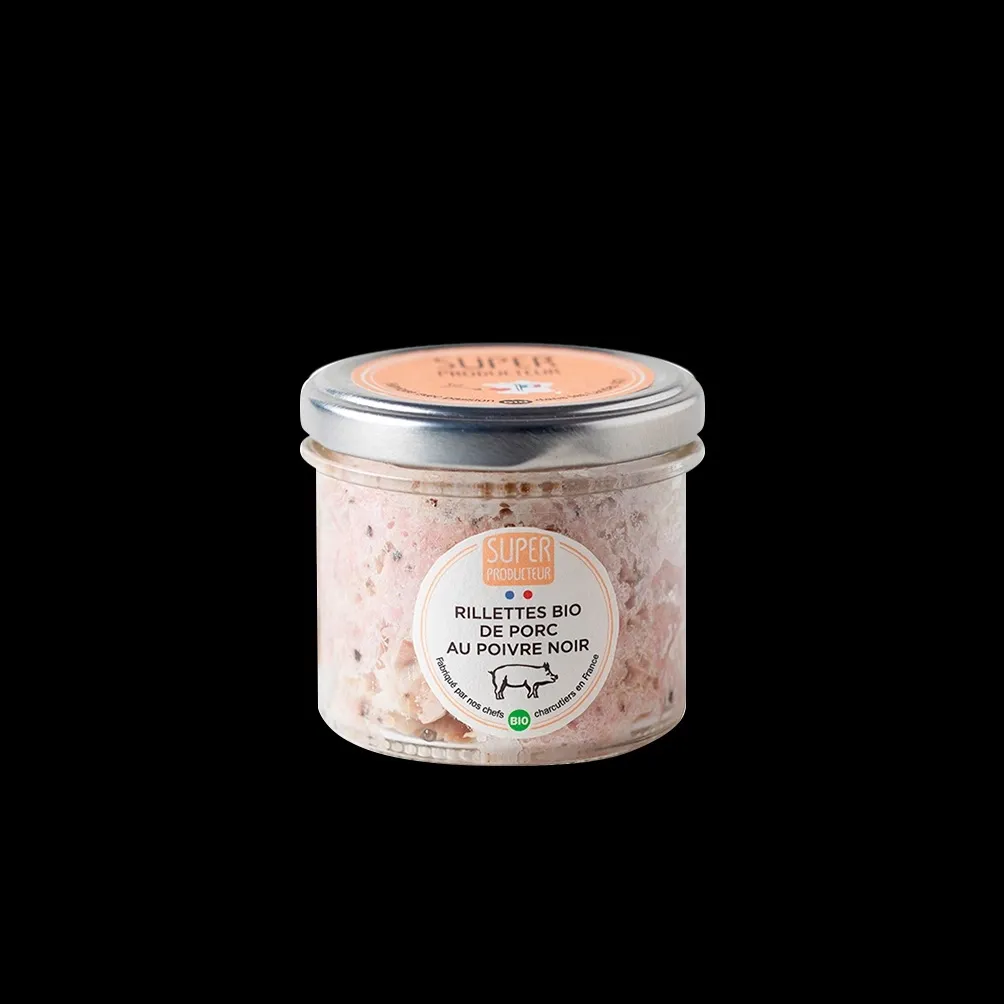 Rillettes de Porc BIO au Poivre Noir - 85g