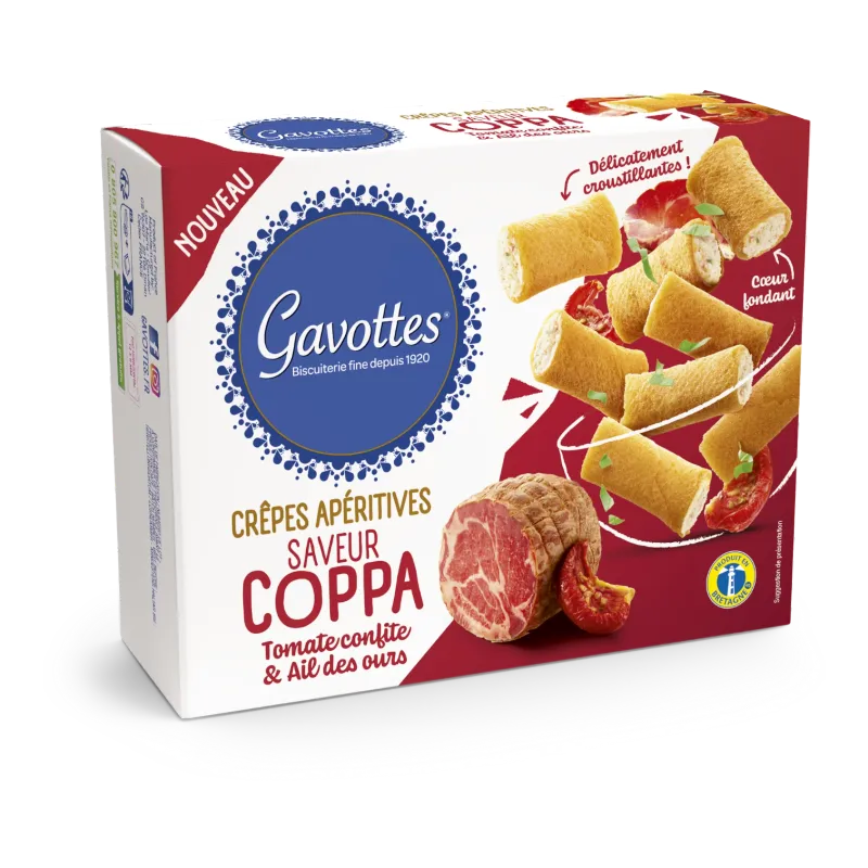 GAVOTTES CRÊPES DENTELLES COPPA, GECONF. TOMAAT &amp; LOOK 80gr