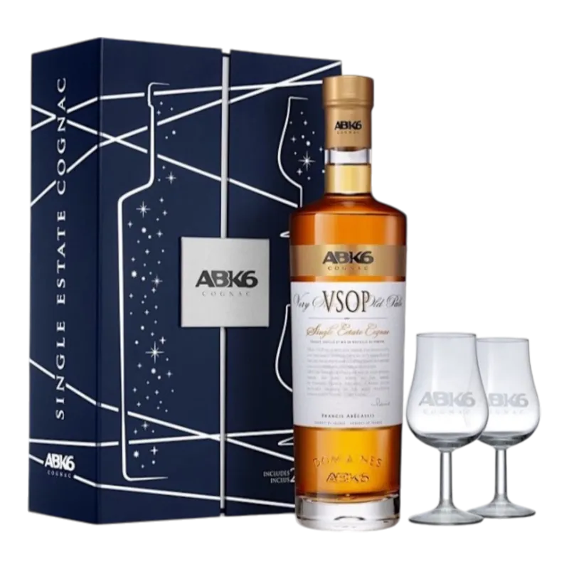 Cognac ABK6 VSOP + 2 Glasses - 0,7L