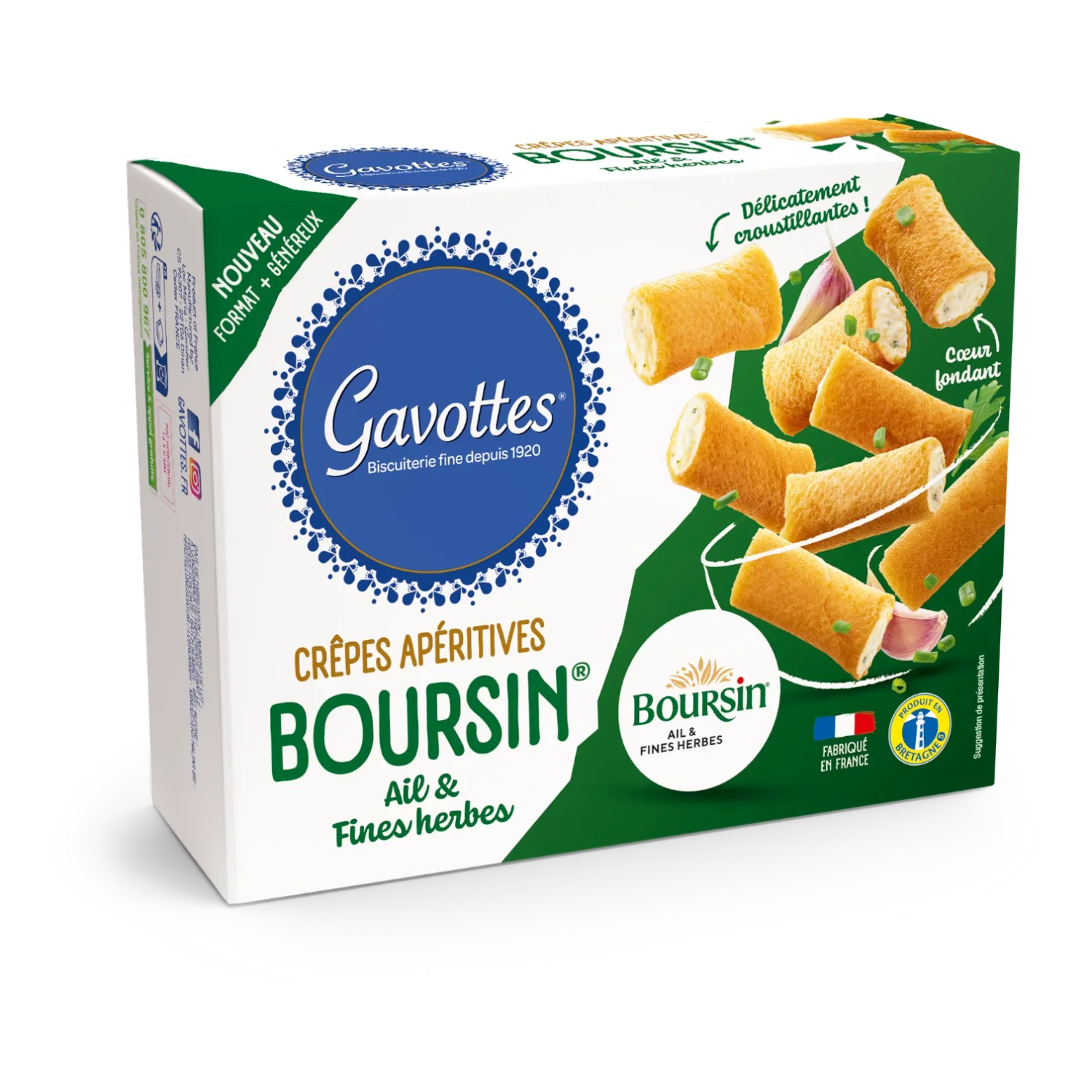 GAVOTTES CRÊPES DENTELLES BOURSIN FIJNE KRUIDEN 80gr