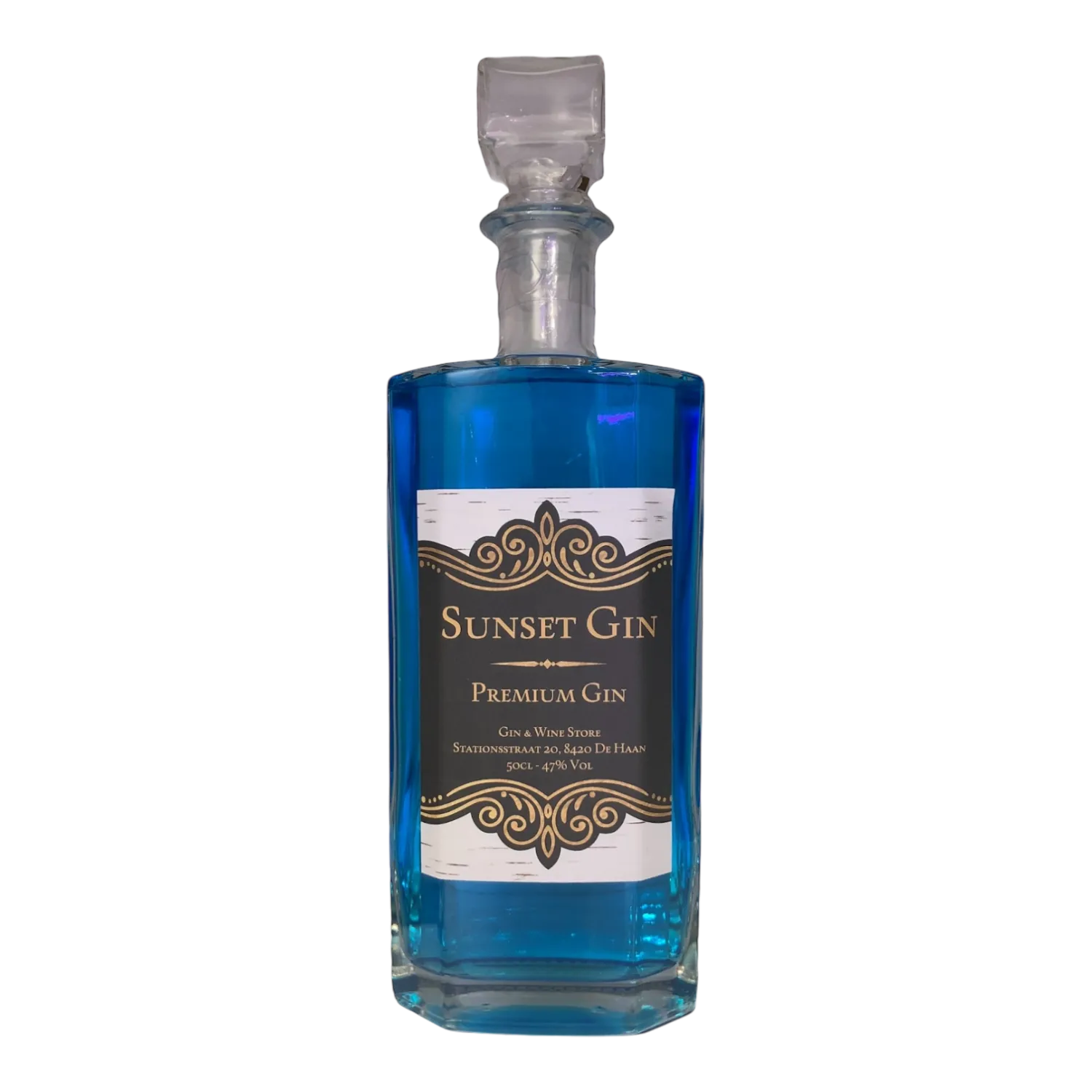 Sunset gin orange  ( blauw ) 47° - 0.5L