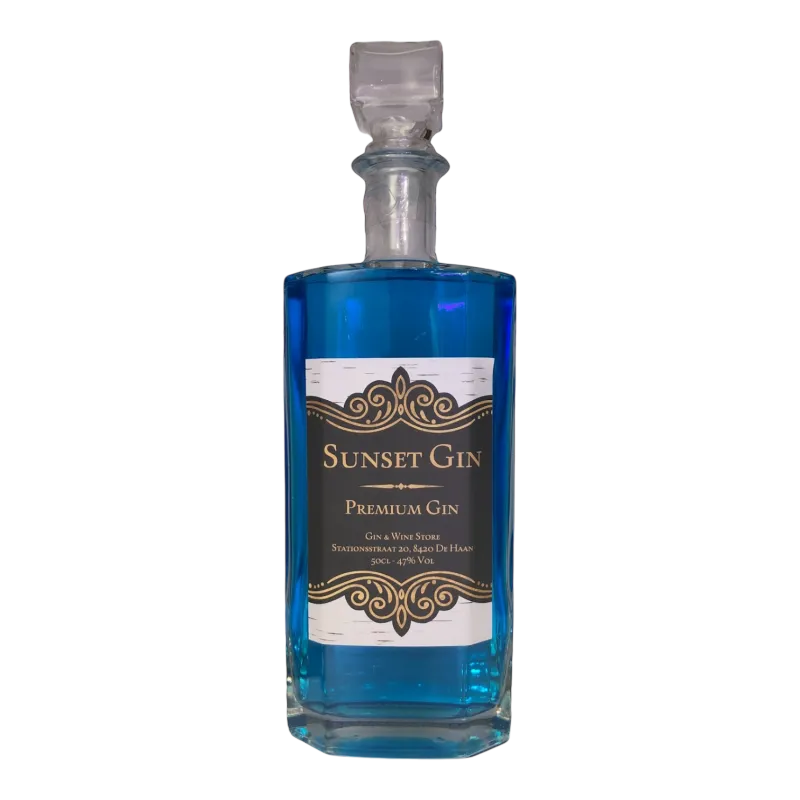 Sunset gin orange  ( blauw ) 47° - 0.5L
