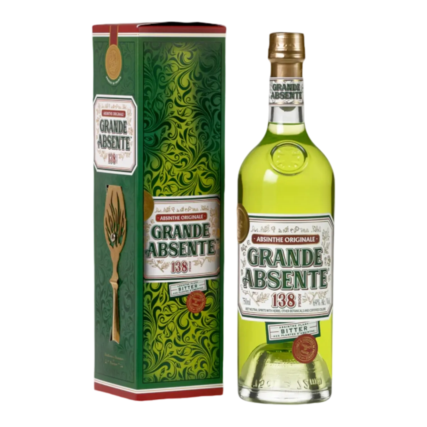 Grande Absente Absinthe + cuillère + GBX 69° 0.7L