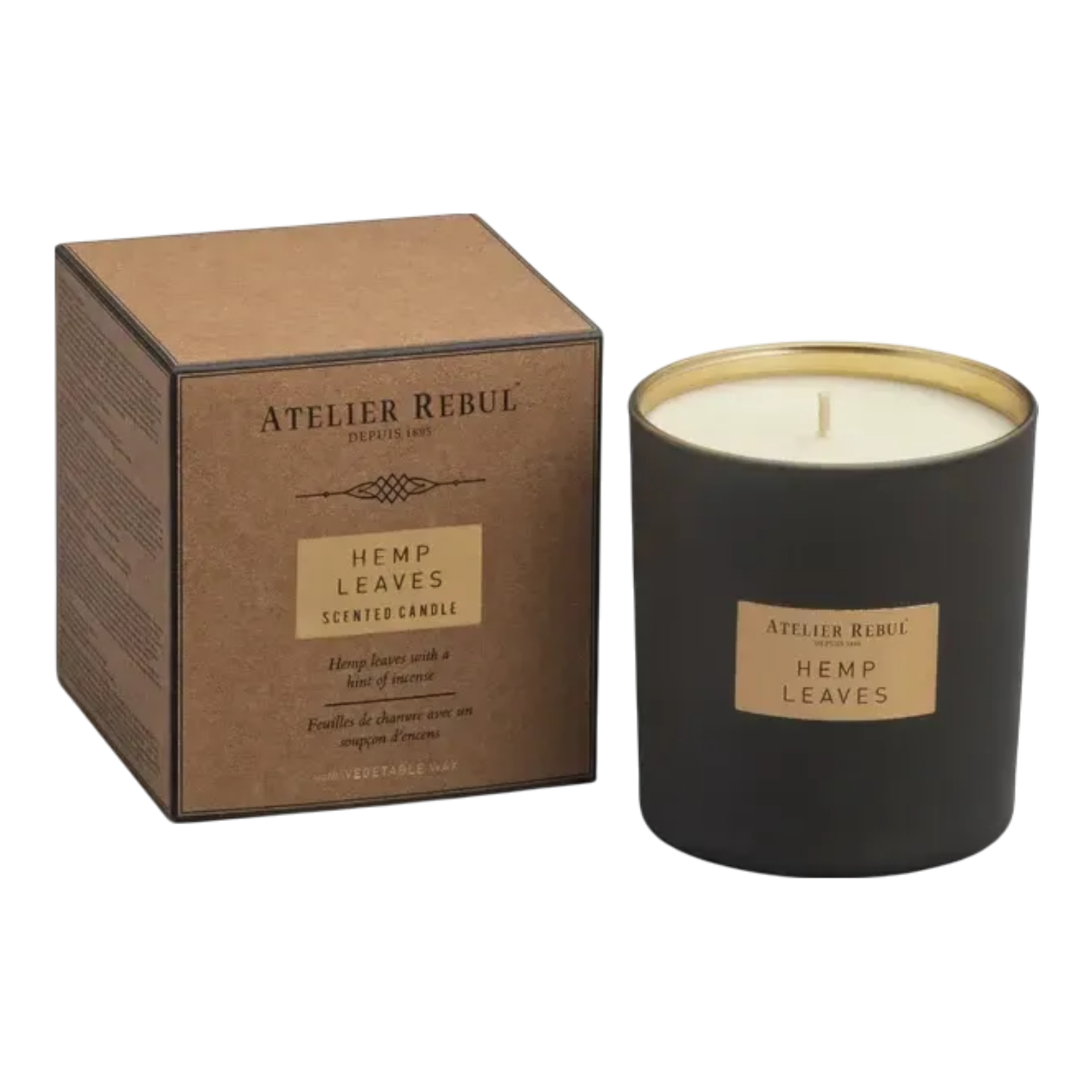 ATELIER REBUL HEMP LEAVES SCENTED CANDLE 210 GR