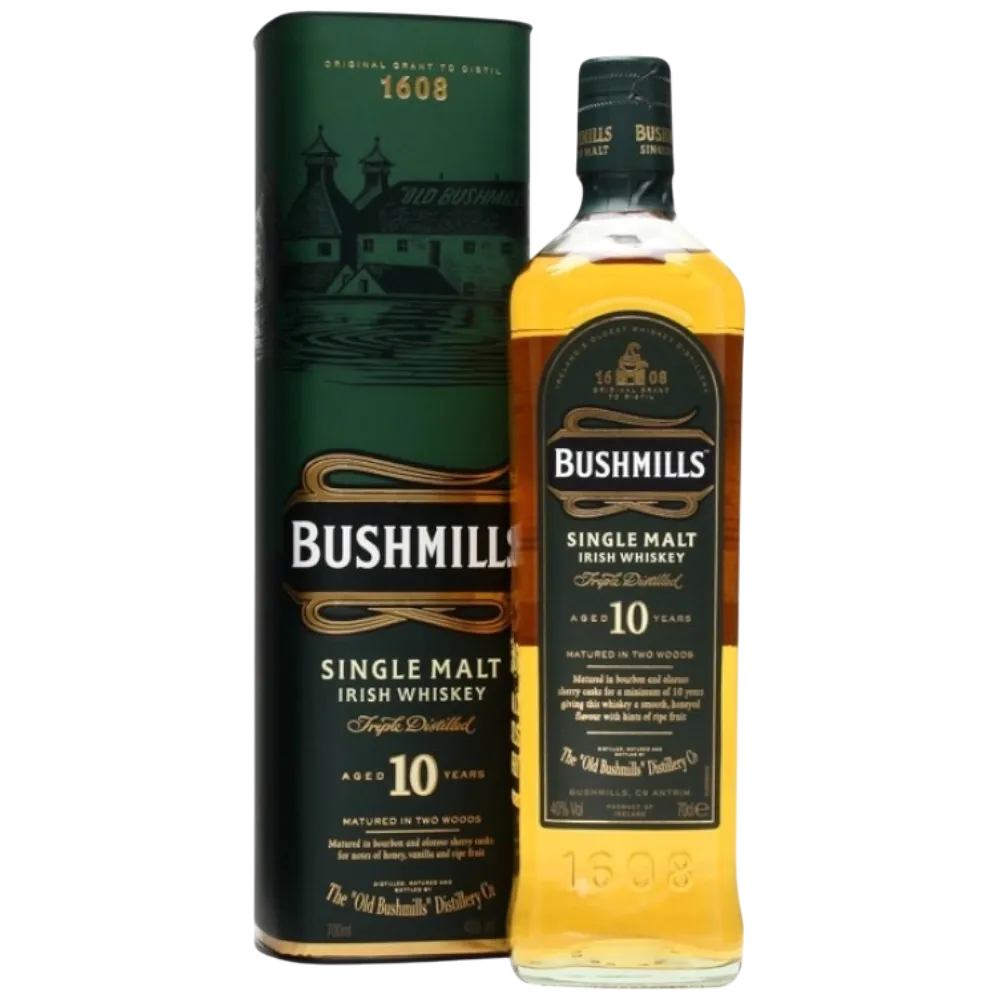 Irish Whisky Bushmills 10Y Malt + gbx 40° - 70cl